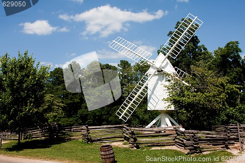 Image of White windmill