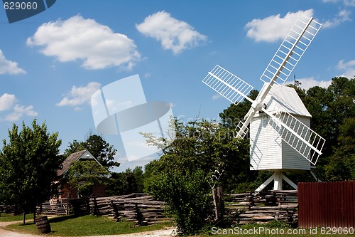 Image of White windmill