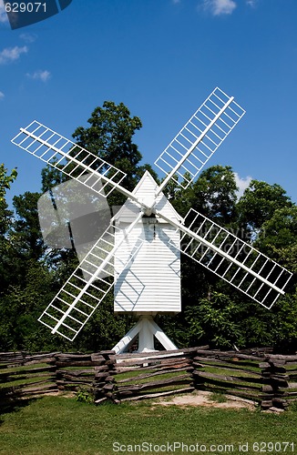 Image of White windmill