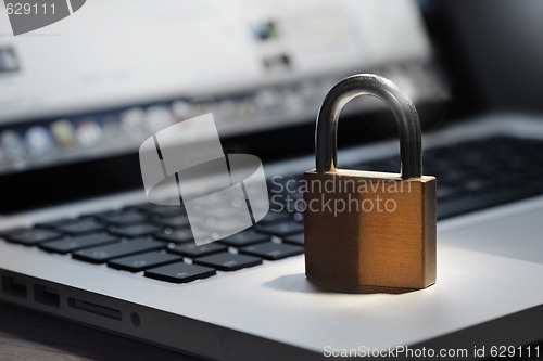 Image of Lock on laptop 