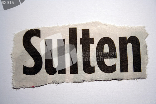 Image of Word thorn out of a newspaper