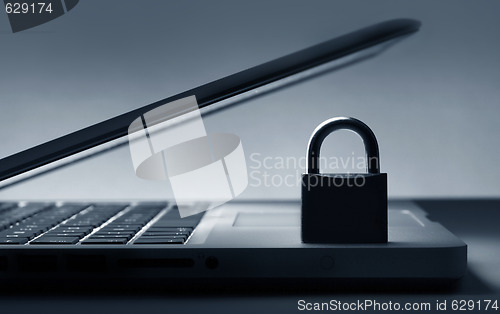 Image of Lock on laptop keyboard 