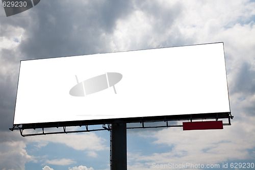 Image of the billboard on the blue sky background.