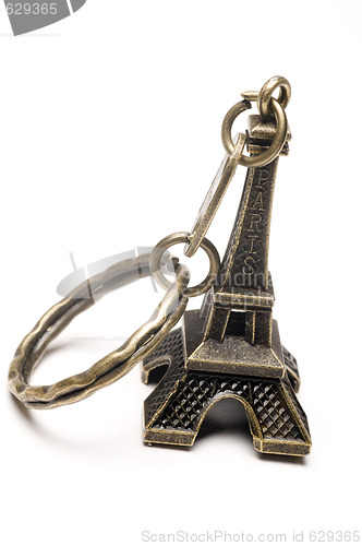 Image of eiffel tower key chain souvenir