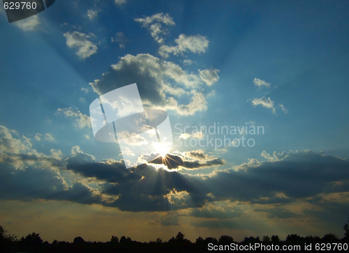 Image of sun beams