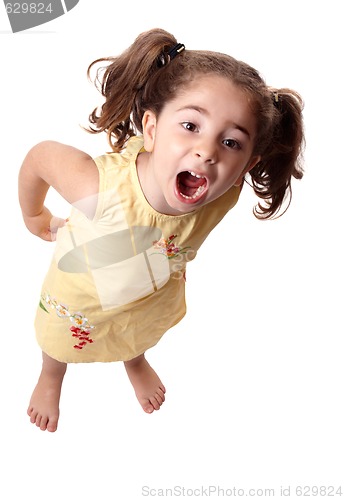 Image of Little girl shouting