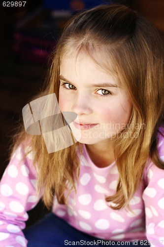 Image of Close-up portrait of a pretty young girl.