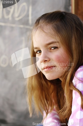 Image of Close-up portrait of a pretty young girl.