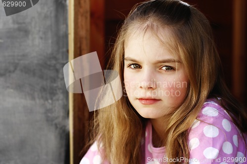 Image of Close-up portrait of a pretty young girl.