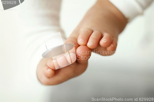Image of Close-up of a baby’s feet.
