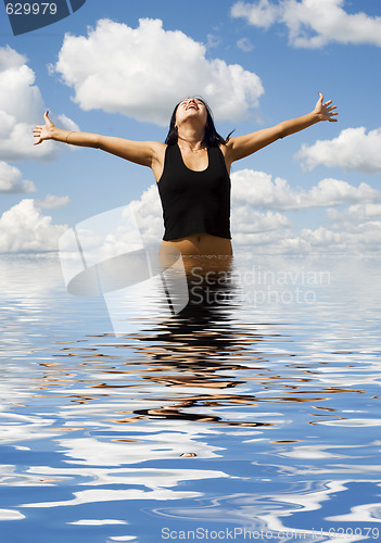 Image of woman in water