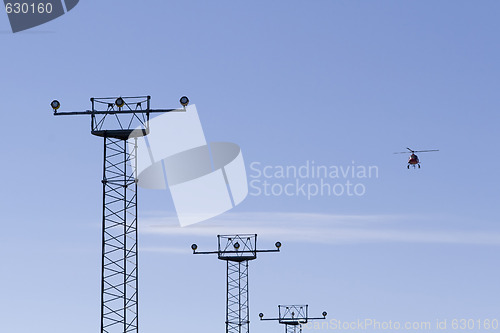 Image of Helikopter taking off from airport