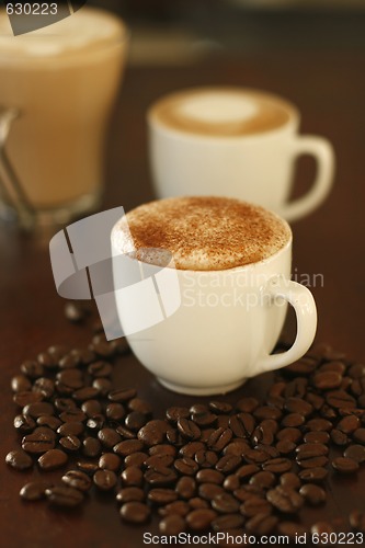 Image of Delicious mini cappuccino and piccolo latte.