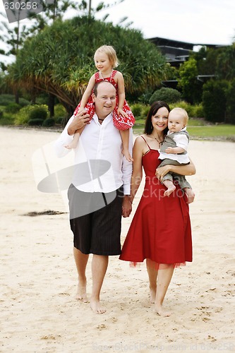 Image of Family enjoying themselves in an outdoor nature setting.