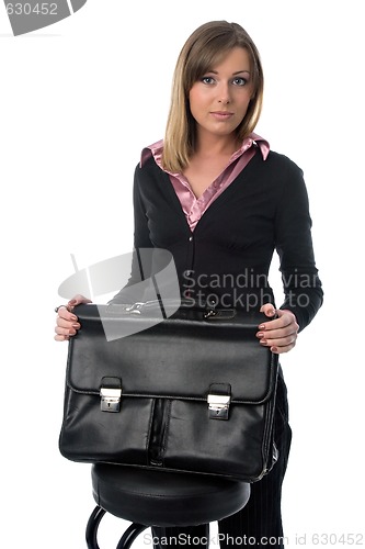 Image of business woman with briefcase