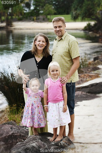 Image of Family enjoying themselves in an outdoor nature setting.