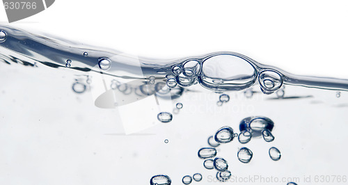 Image of wave and bubbles