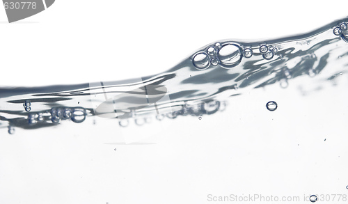 Image of wave and bubbles
