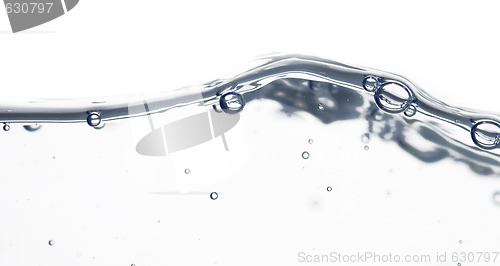 Image of wave and bubbles