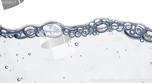 Image of wave and bubbles