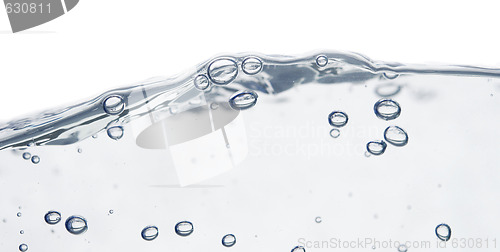 Image of wave and bubbles