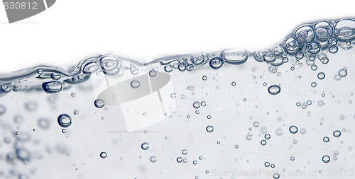 Image of wave and bubbles