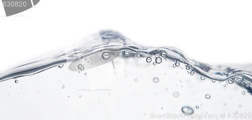 Image of wave and bubbles