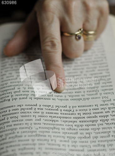 Image of Reading a book