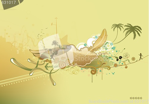 Image of Grunge retro background