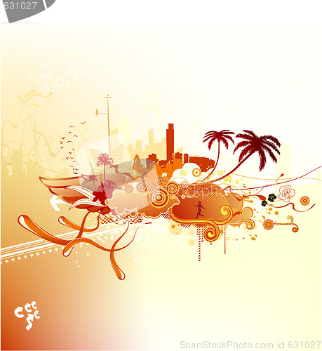 Image of Grunge retro background