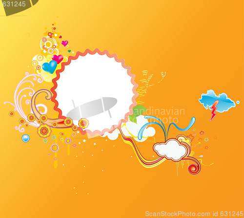 Image of funky floral background