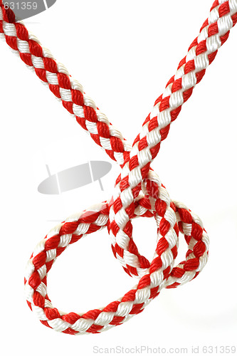 Image of Red and white Rope