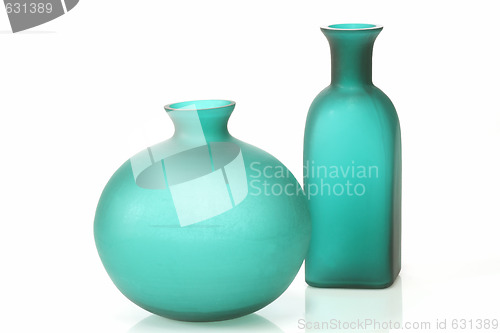 Image of Green vases