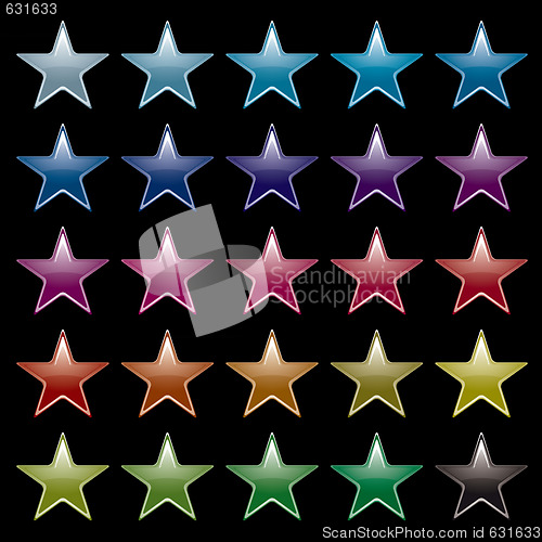 Image of star rainbow black