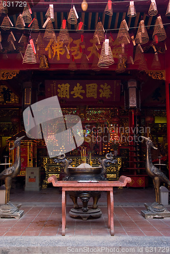 Image of Interior of Chinese temple in Vietnam