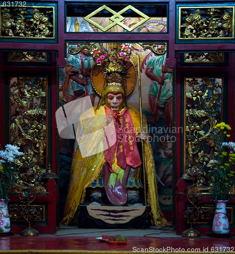 Image of Monkey image at Chinese temple in Vietnam