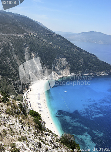 Image of Scenic view of Myrtos beach 