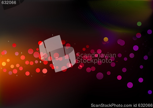 Image of disco lights dots
