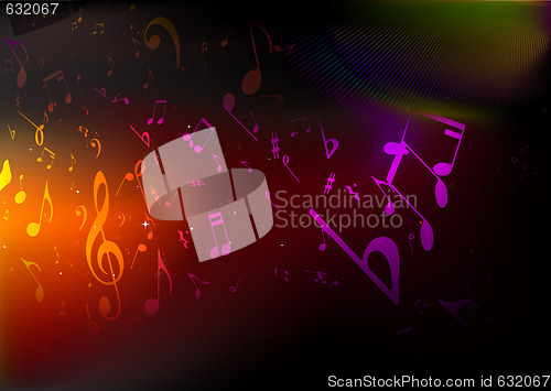 Image of music background