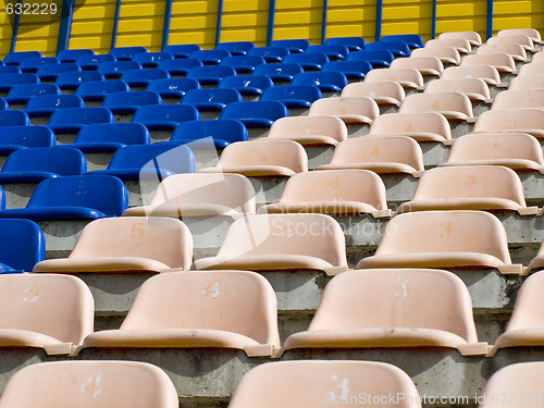 Image of Rows stadium seats