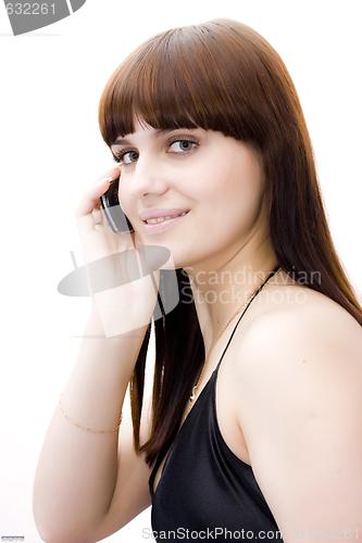 Image of young girl with phone