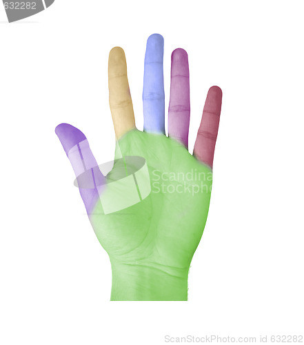 Image of Color hand.