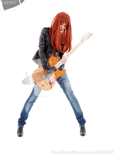 Image of guitar babe