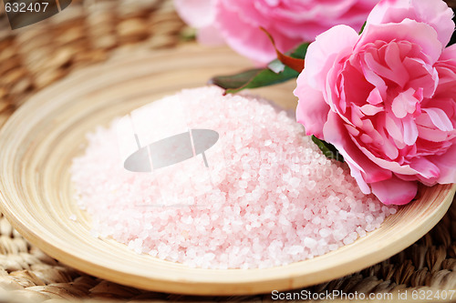 Image of pink bath salt