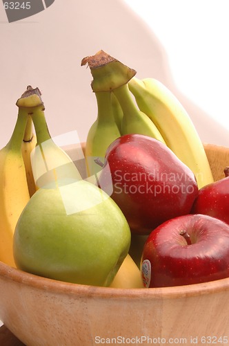 Image of bananas apples green red 1