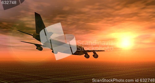 Image of Fly at Sunset