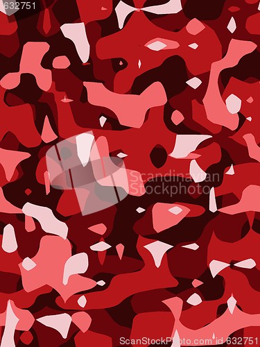 Image of Red Camouflage Texture