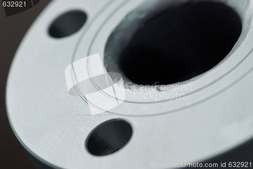 Image of Close-up of steel flange