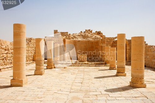 Image of Colonnade of the ruins of ancient temple
