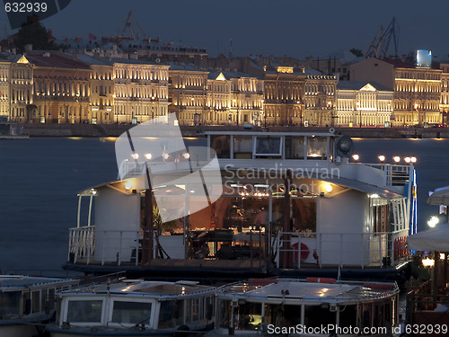 Image of St. Petersburg at night